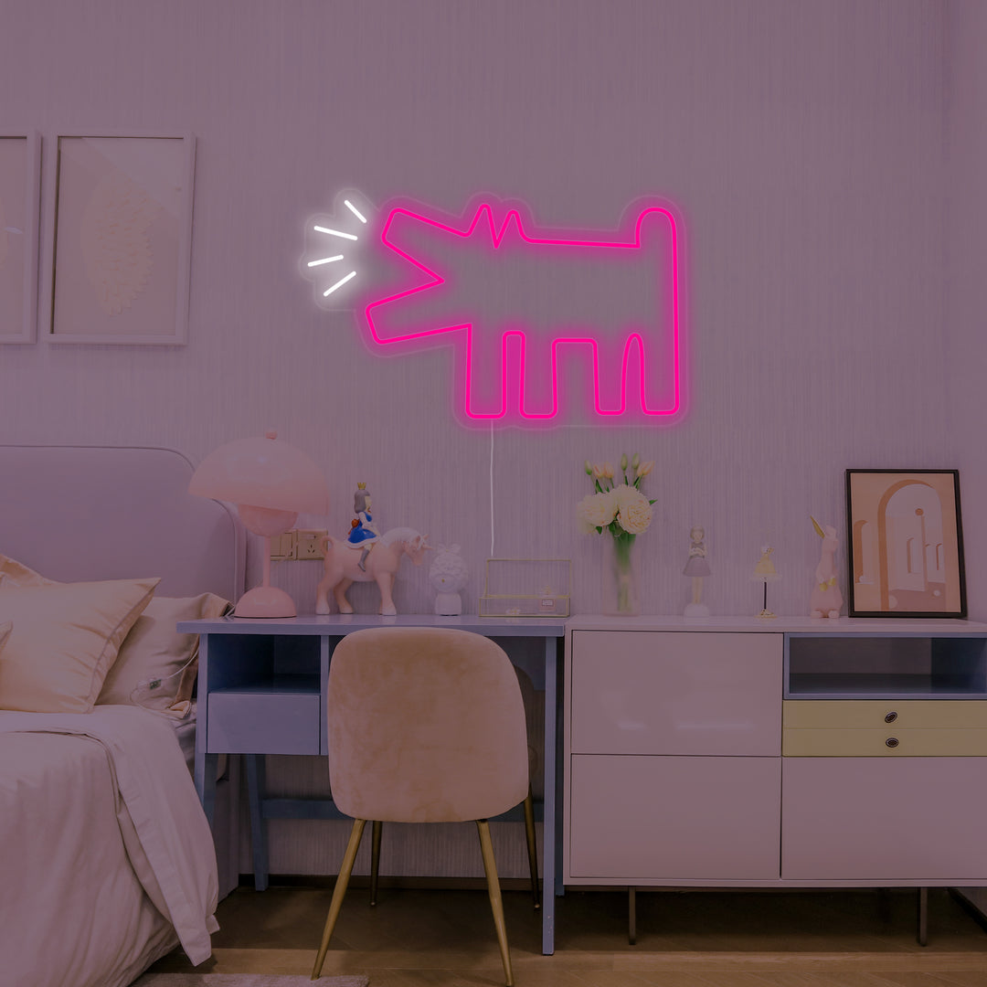 "Blaffende Hond, Decor Kinderkamer" Neon Verlichting