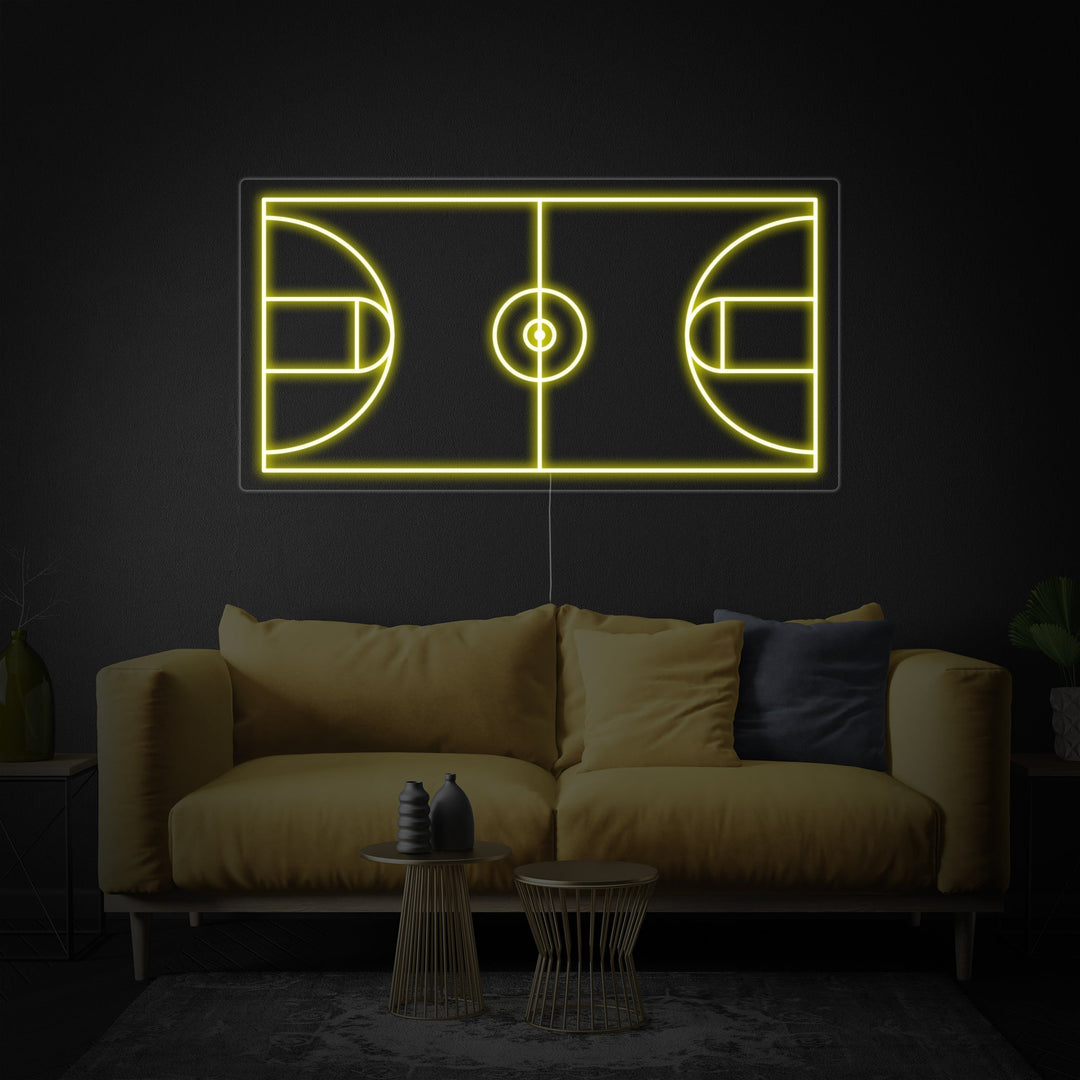 "Basketbalveld" Neon Verlichting