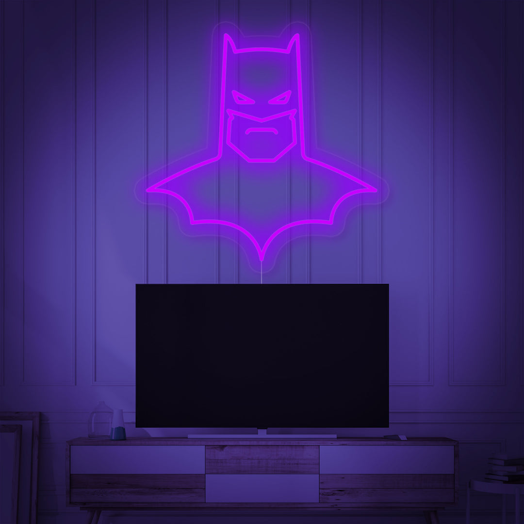 "Vleermuisheld" Neon Verlichting