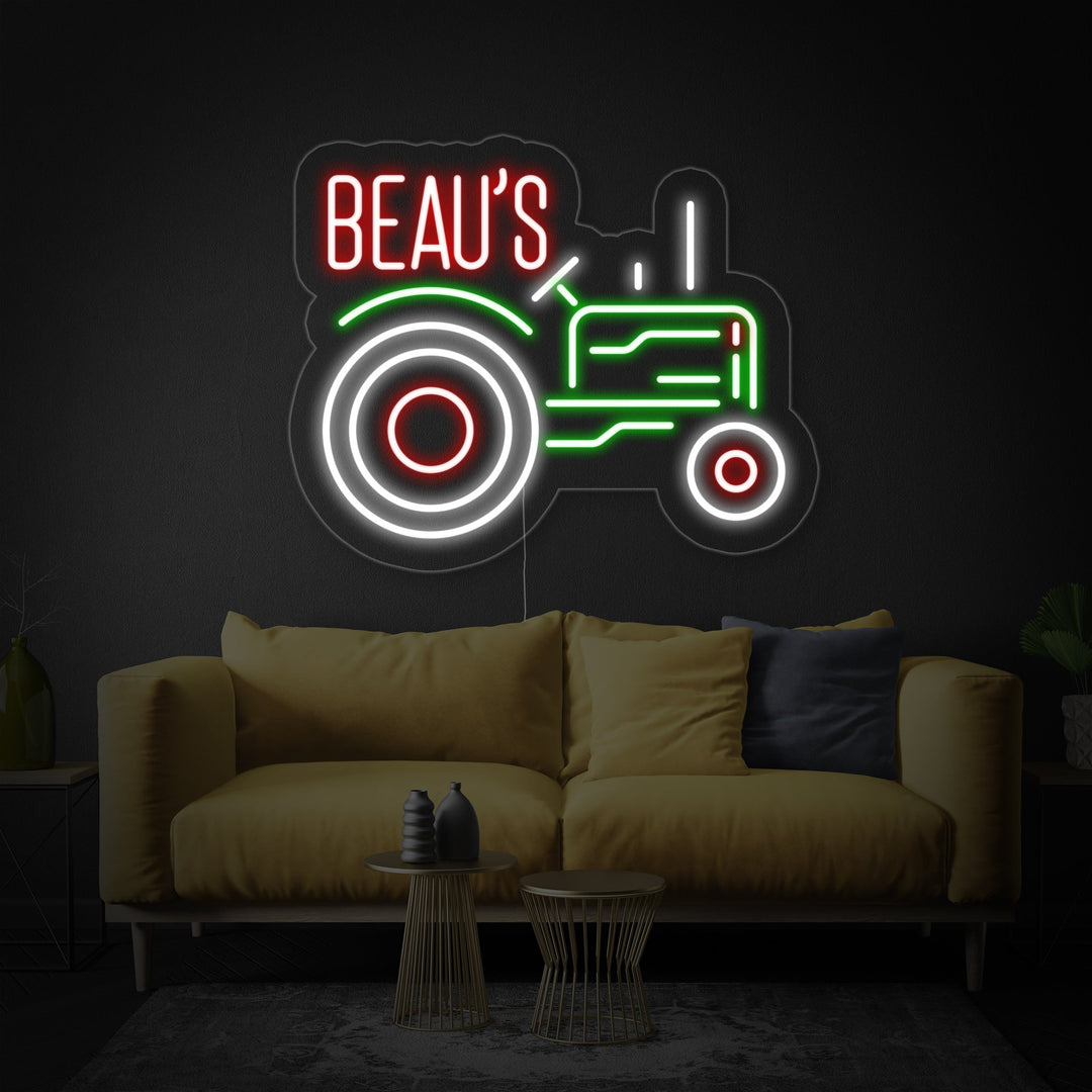 "Beau Tractor" Neon Verlichting