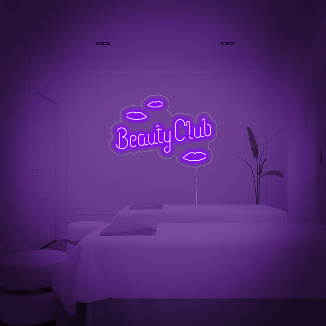"Beauty Club" Neon Verlichting