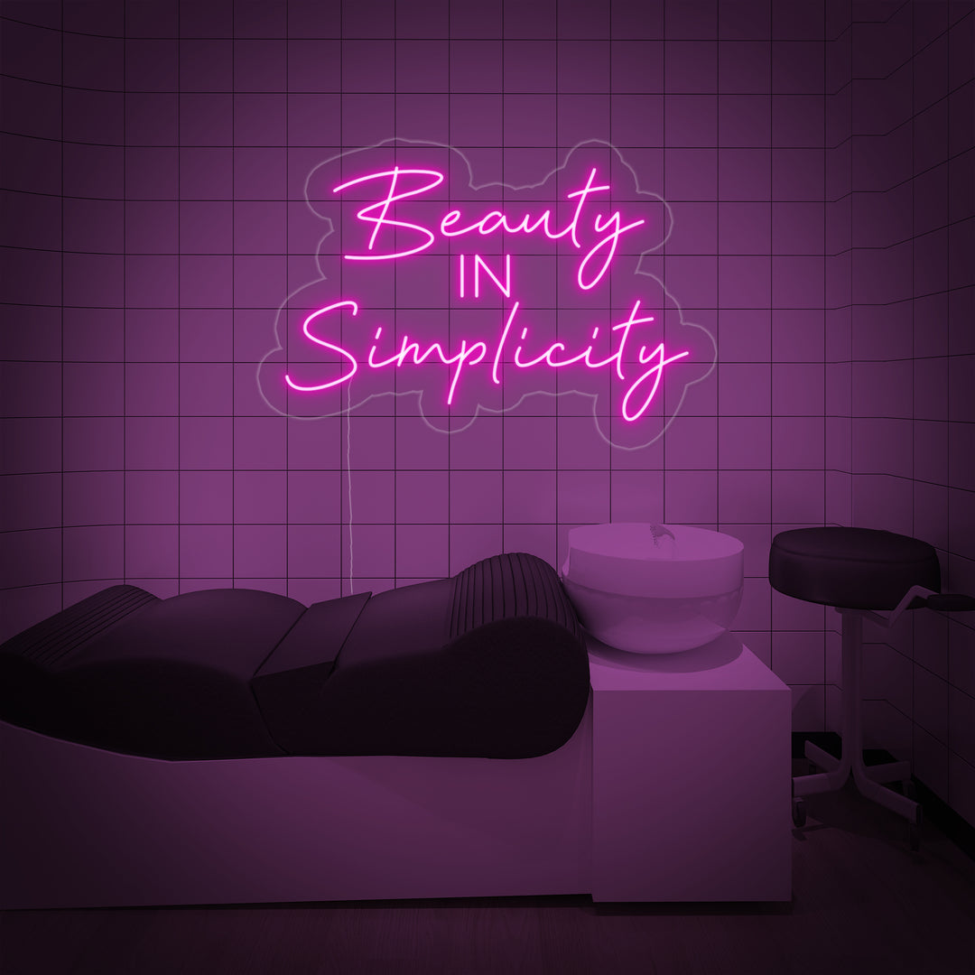 "Beauty In Simplicity" Neon Verlichting