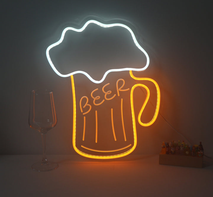 "Beer, Bierpul" Mini Neon Verlichting