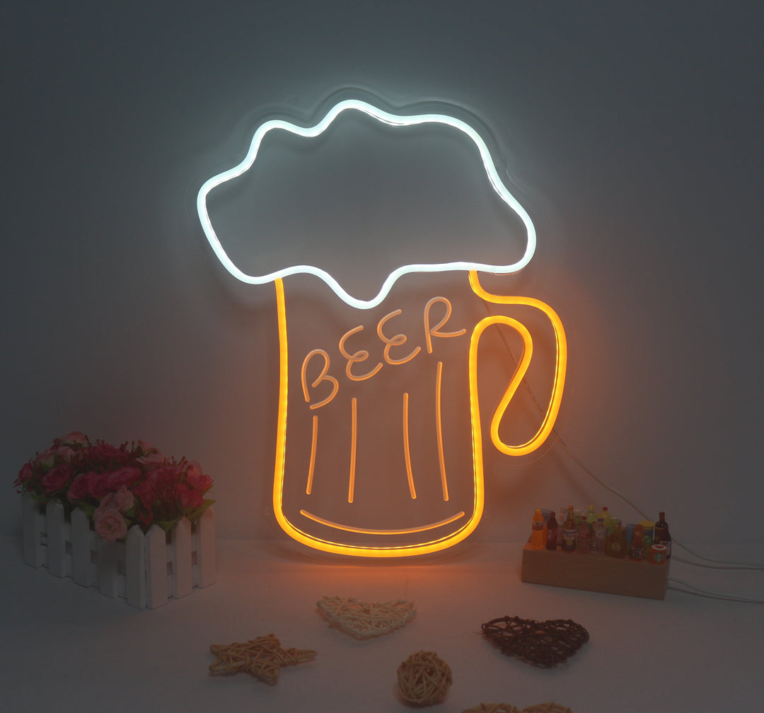 "Beer, Bierpul" Mini Neon Verlichting