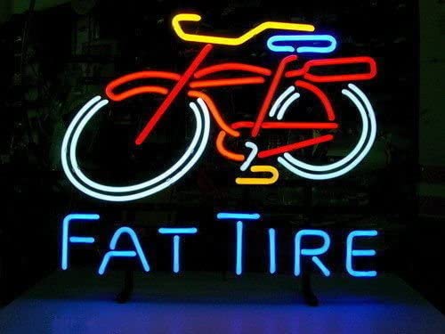 "Fat Tire, Fiets Fiets Logo" Neon Verlichting
