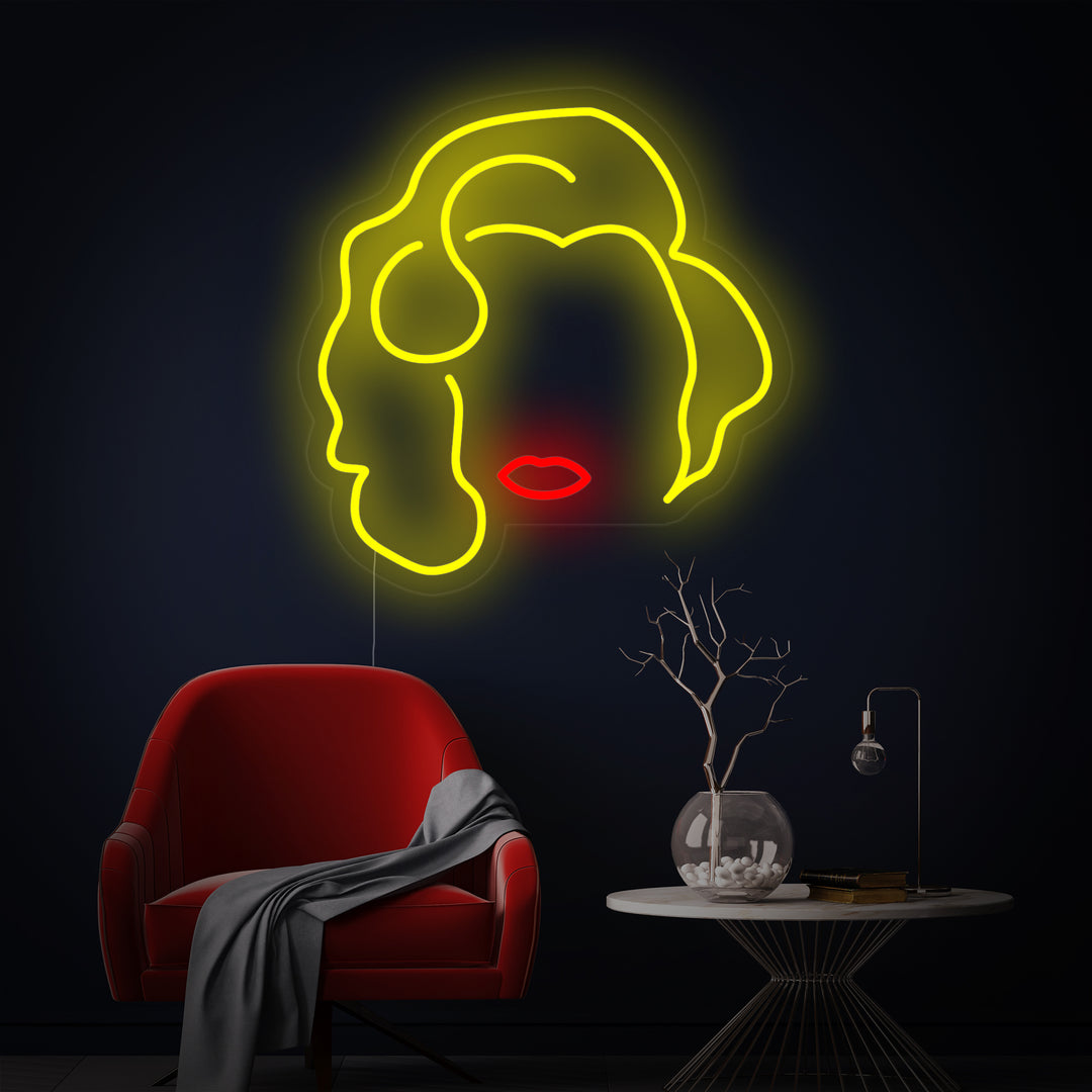 "Blond Meisje" Neon Verlichting