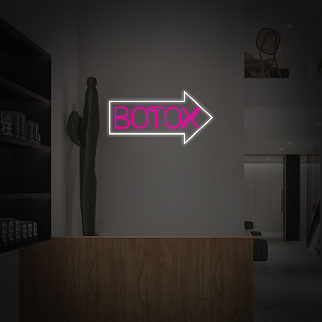 "Botox Cosmetica Winkel Huidverzorgingscentrum" Neon Verlichting