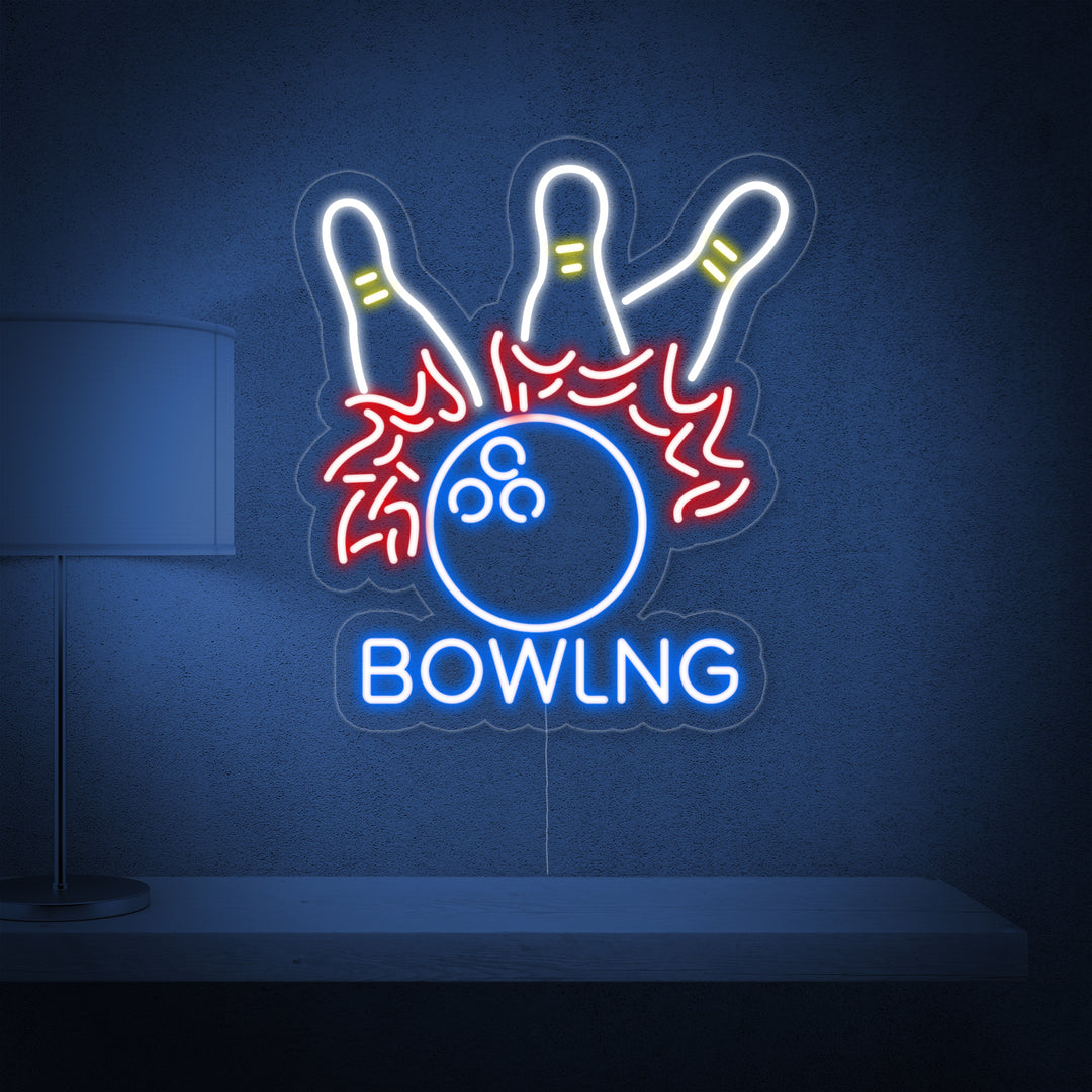 "Bowlingbal" Neon Verlichting
