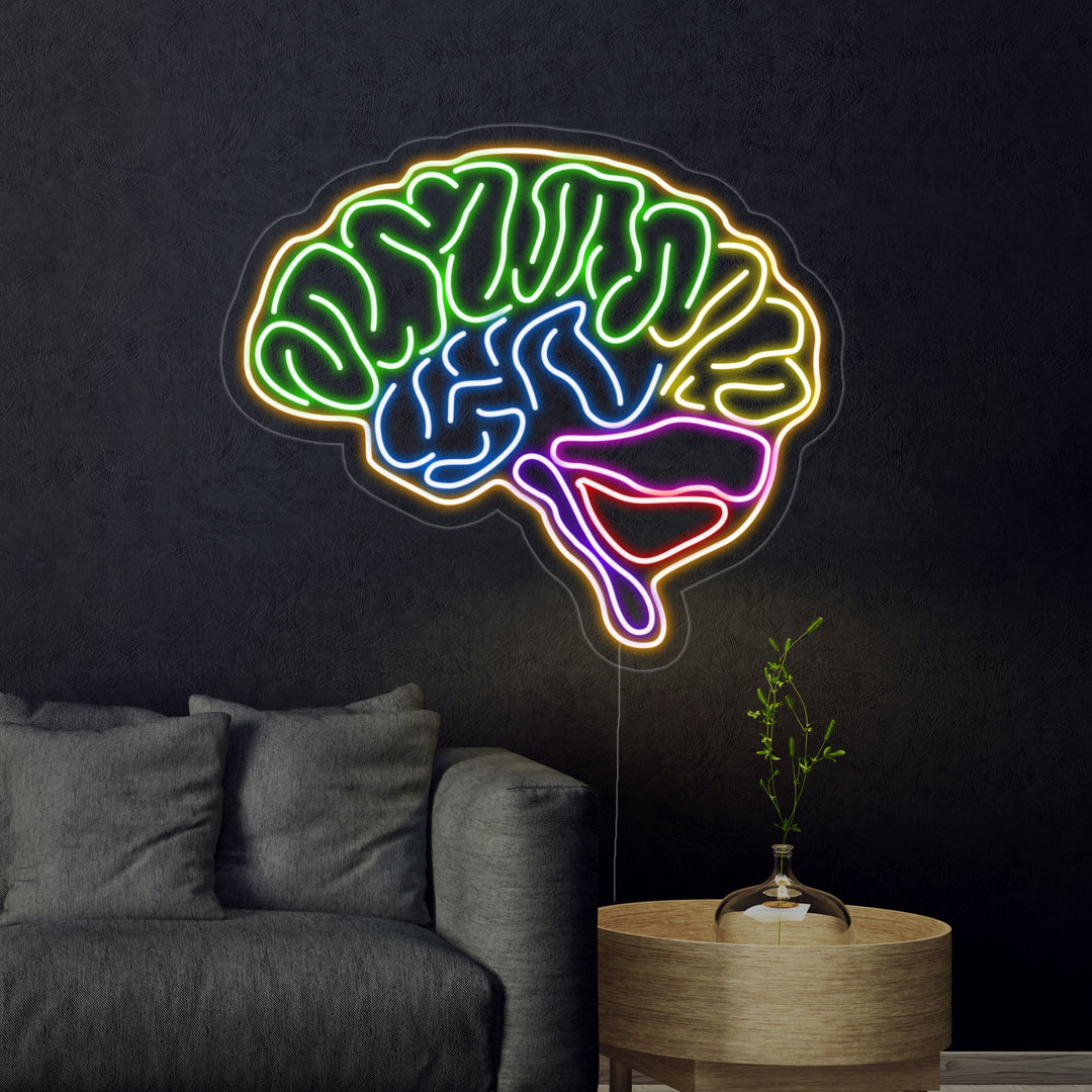 "Hersenmodel" Neon Verlichting
