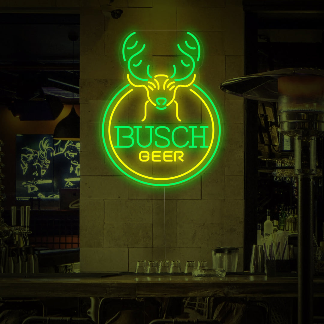 "Hertenkop Bier & Bar" Neon Verlichting