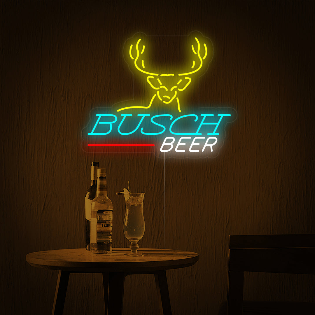 "Hertenkop Bier & Bar" Neon Verlichting
