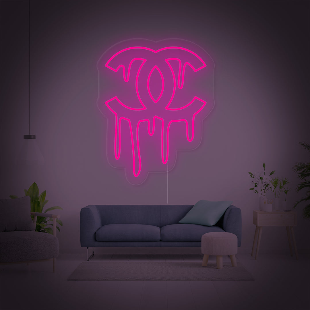 "Druppende CC" Neon Verlichting