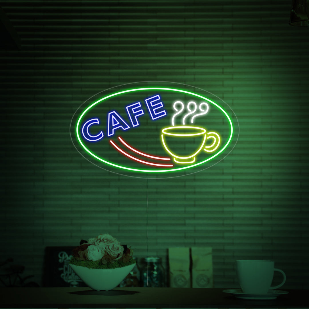 "cooffee, koffiekop" Neon Verlichting