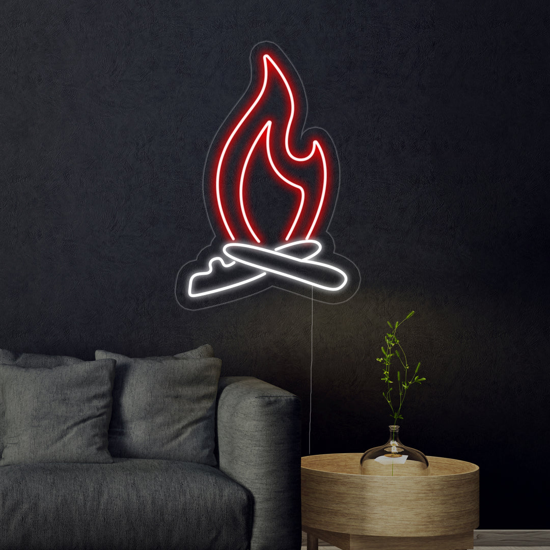 "Kampvuurvlam" Neon Verlichting