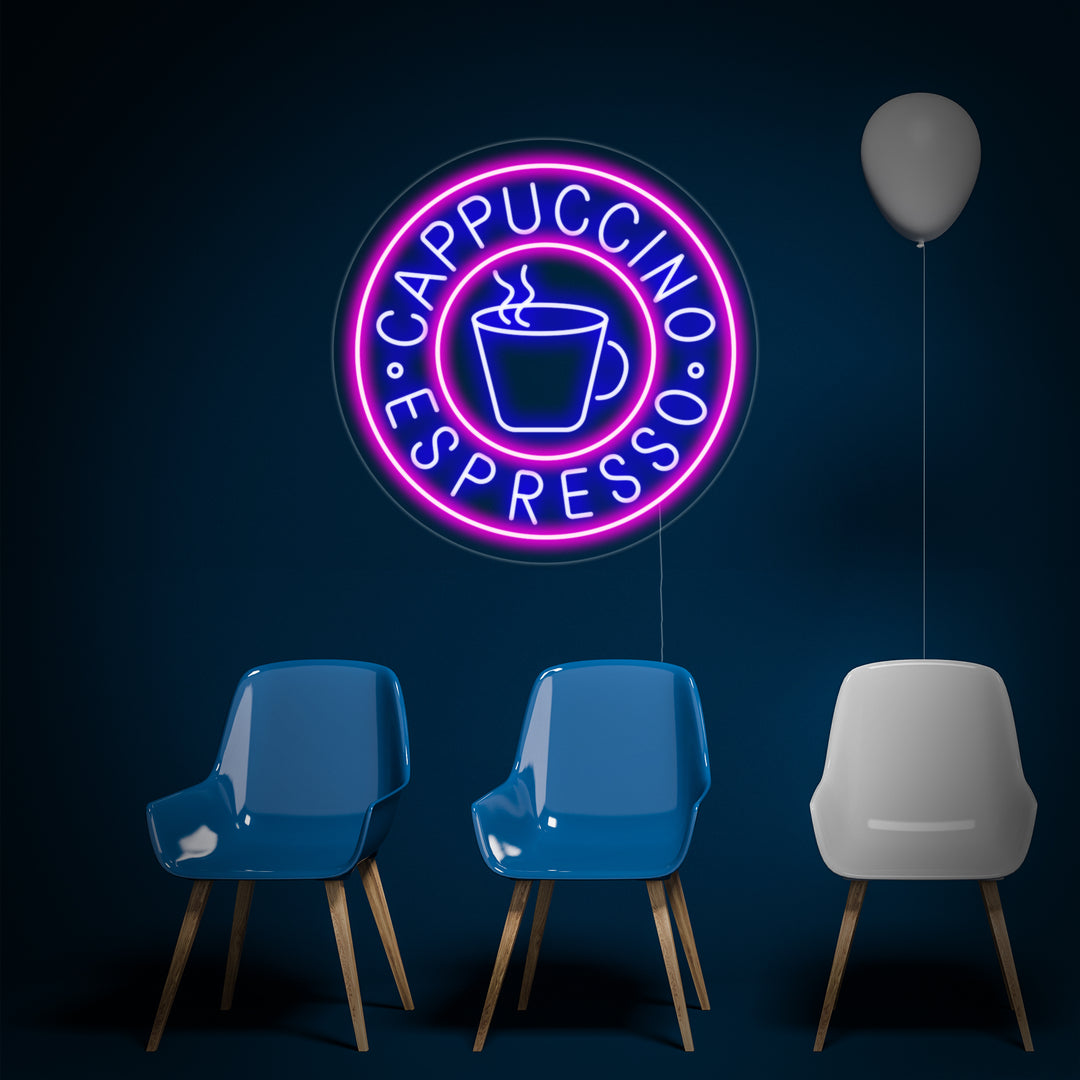 "Cappuccino Espresso" Neon Verlichting