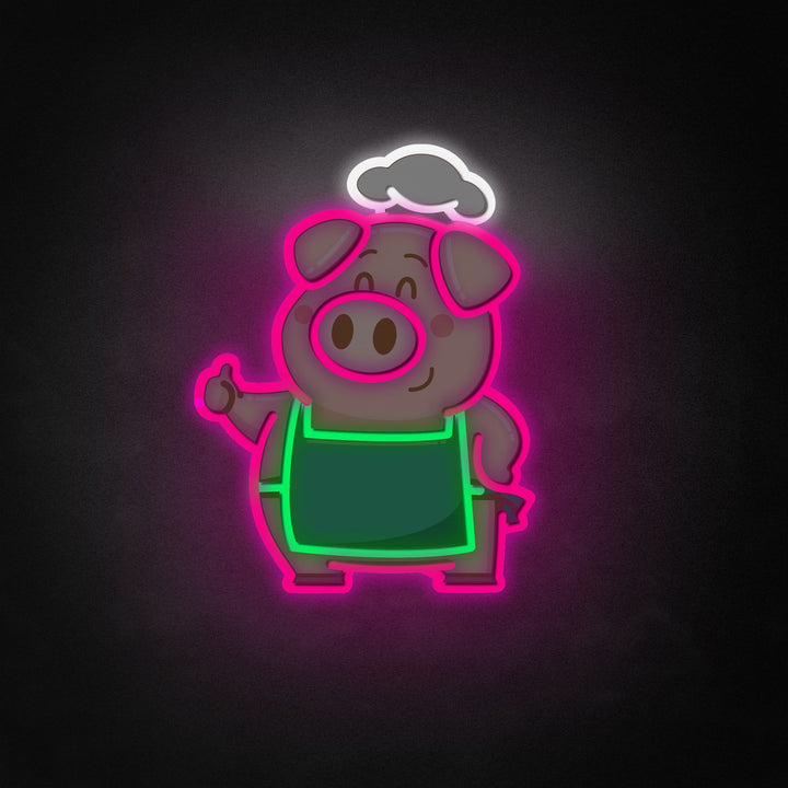 "Cartoonchef varken" Neon Like