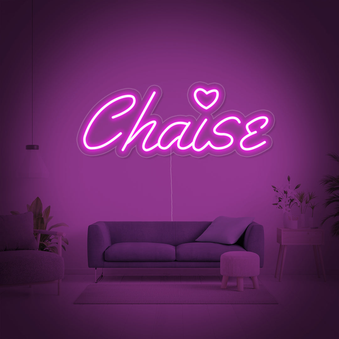 "Chaise" Neon Verlichting