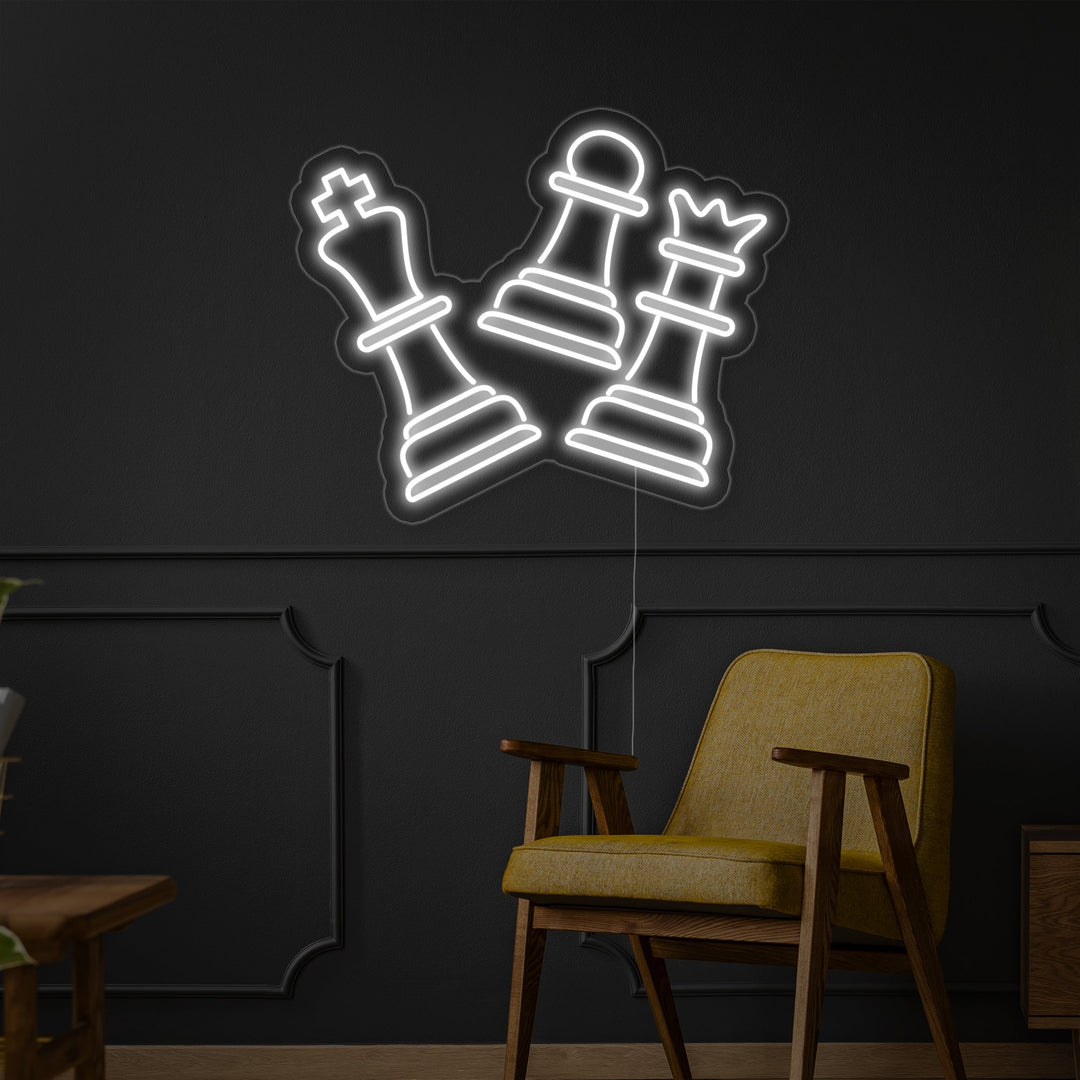 "Schaak" Neon Verlichting