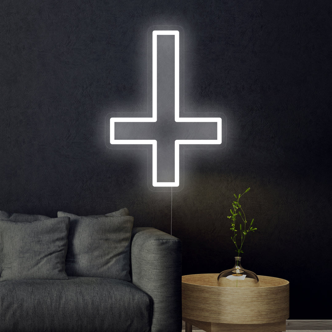 "Christelijk Sint-Pieterskruis" Neon Verlichting