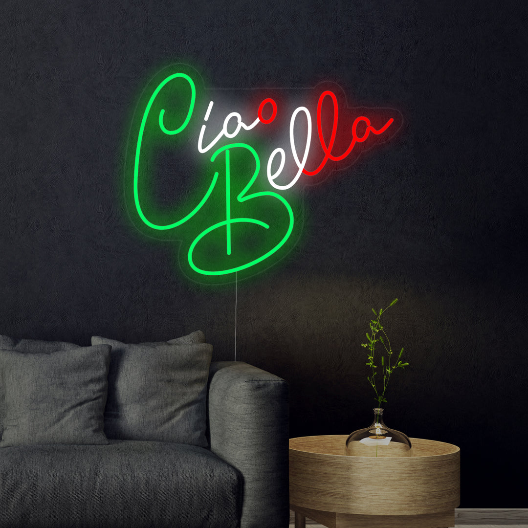 "Ciao Bella Hello Beautiful" Neon Verlichting