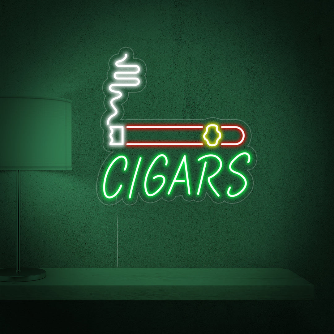 "Cigars, sigarenwinkel" Neon Verlichting