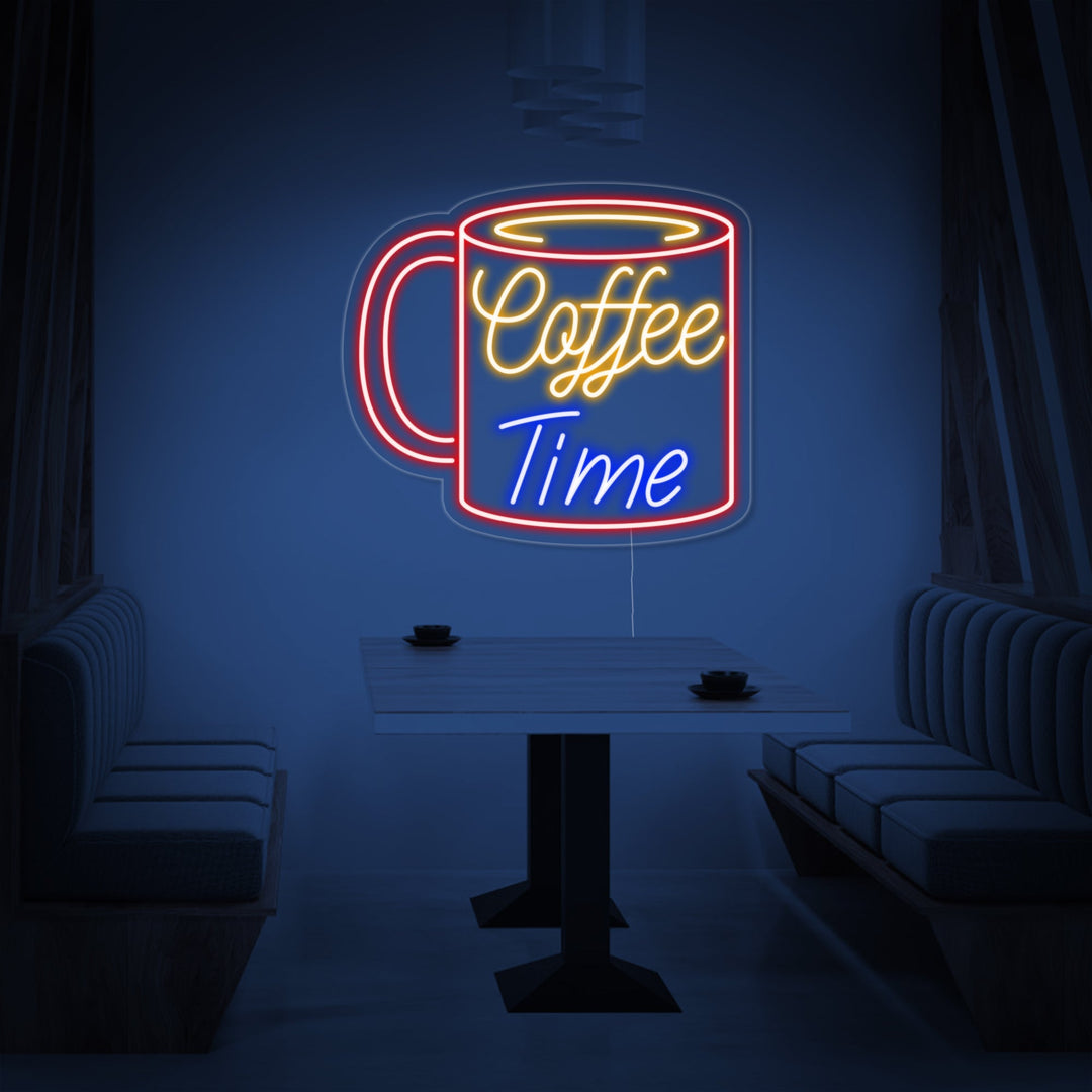 "Mok, Coffee Time" Neon Verlichting