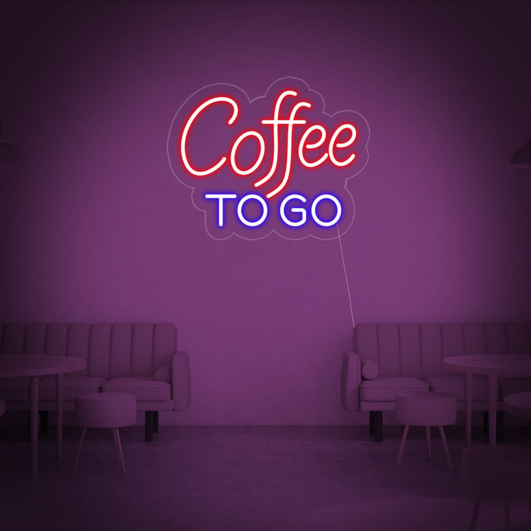 "Coffee To Go" Neon Verlichting