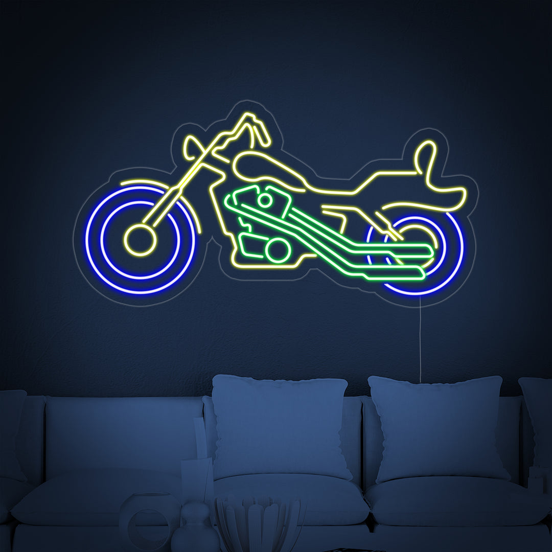 "Cozyle Motorfiets Motorfiets" Neon Verlichting