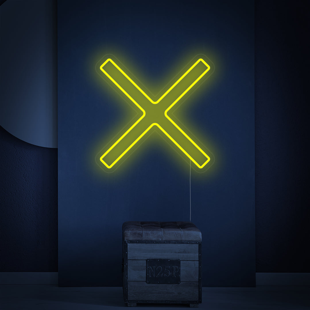 "Andreaskruis" Neon Verlichting