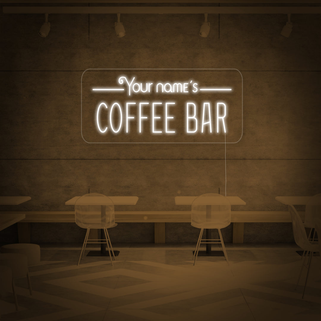 "Your Name's Coffee Bar" Neon Verlichting