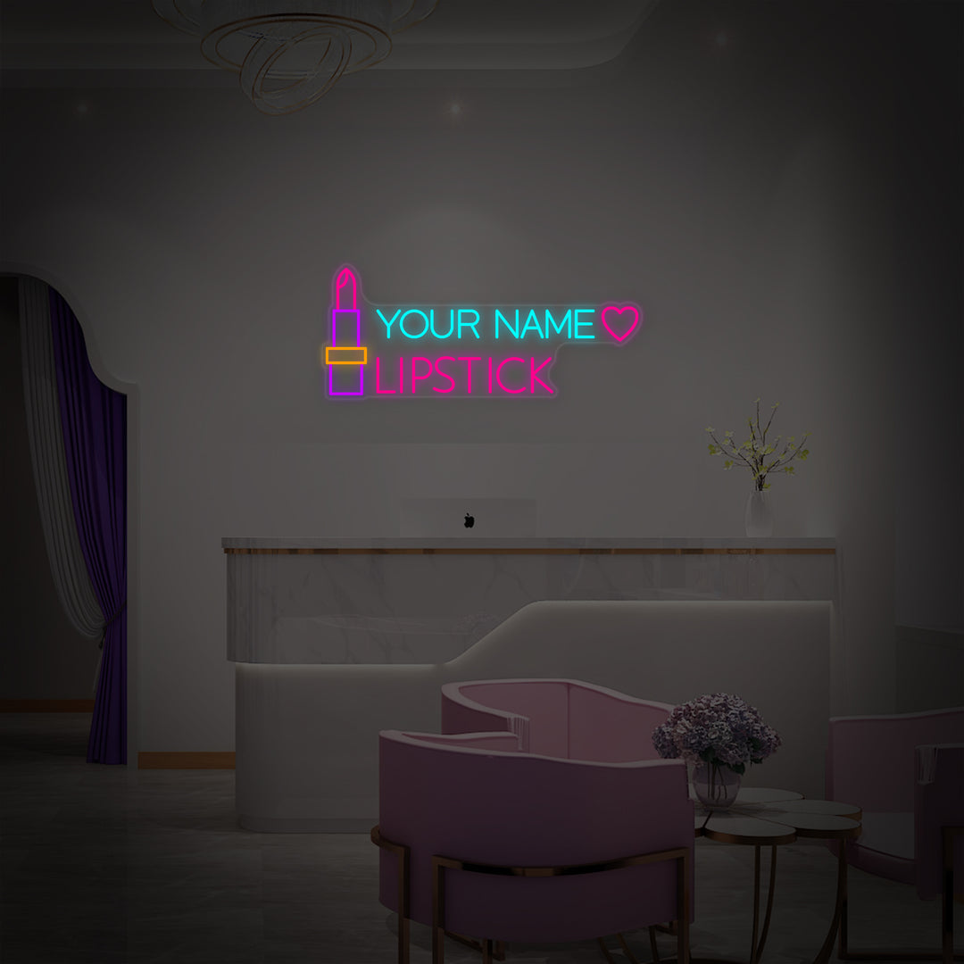 "Aangepaste Tekst Lipstick" Neon Verlichting