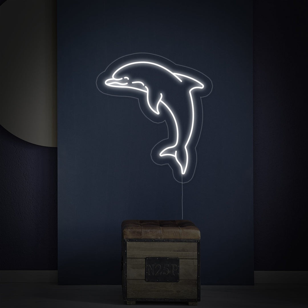 "Schattige dolfijn" Neon Verlichting
