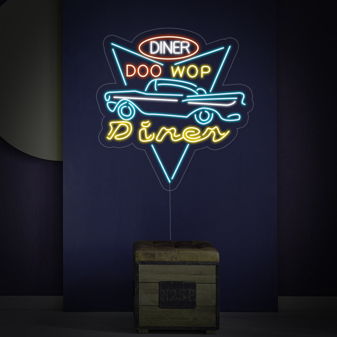 "Car Diner Drive Through" Neon Verlichting