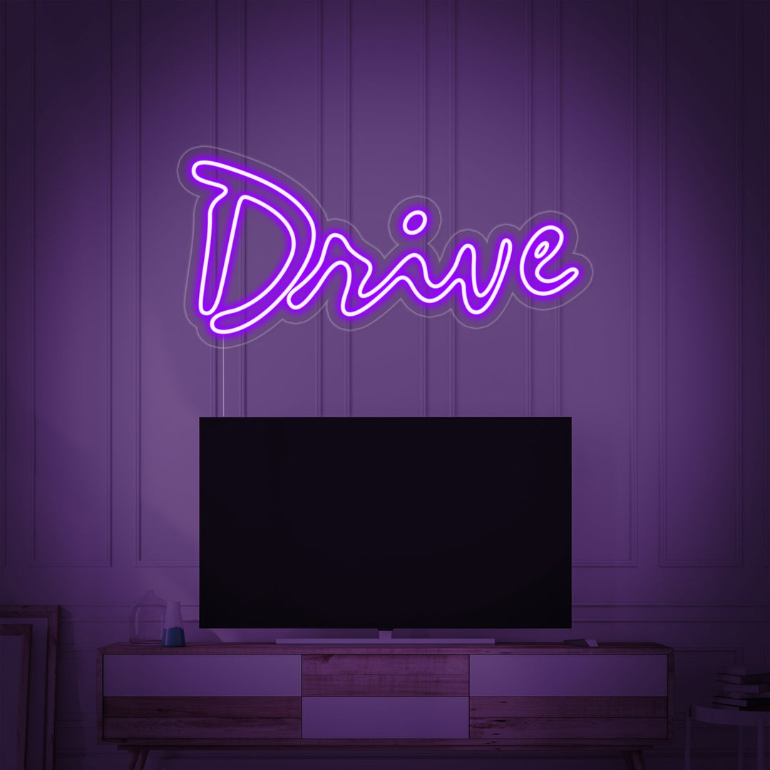 "Drive, Televisie" Neon Verlichting