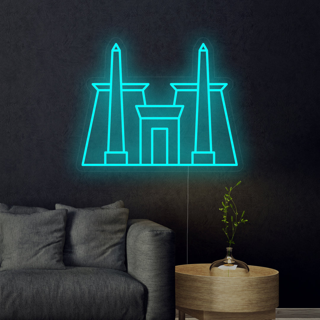 "Karnak-Tempel In Egypte" Neon Verlichting