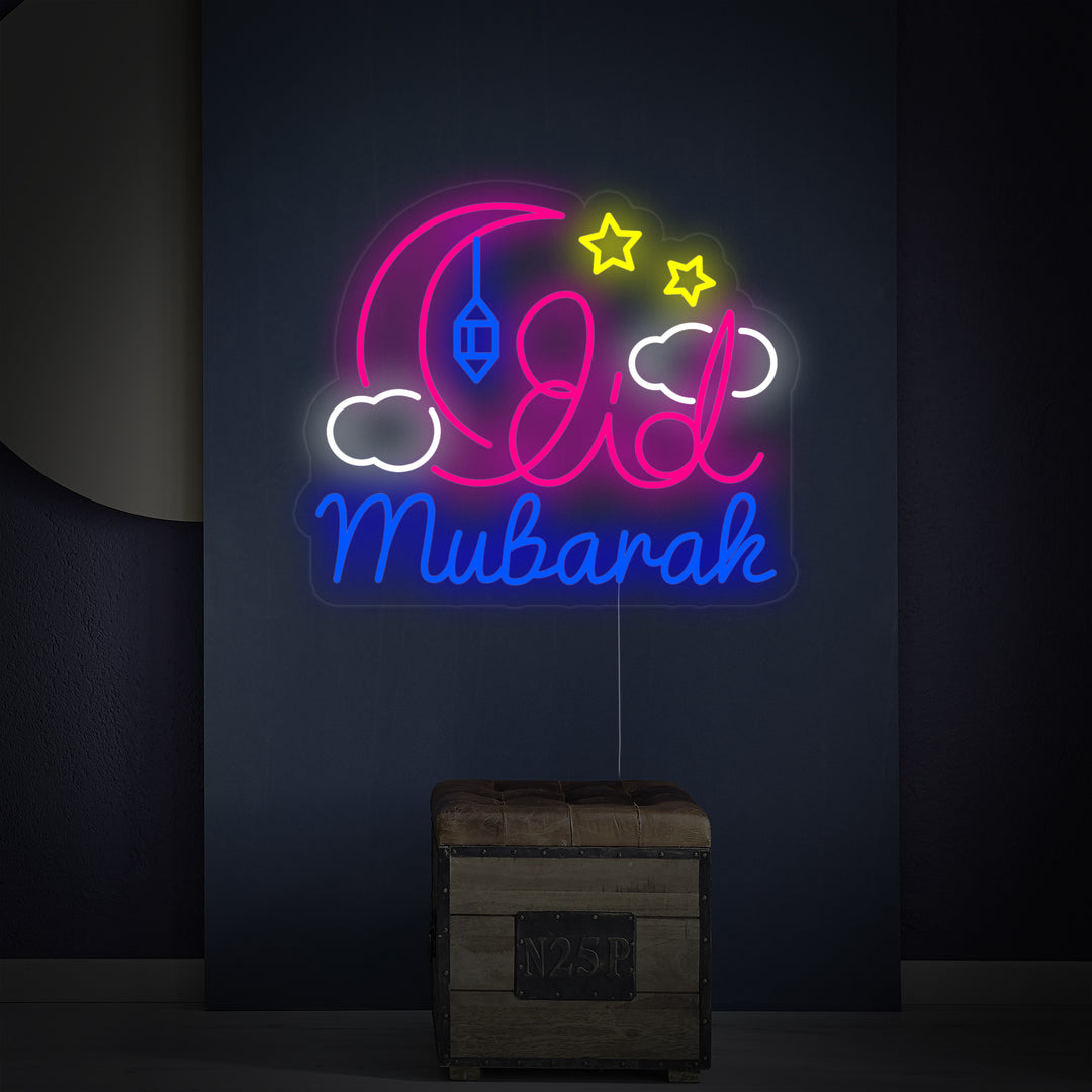 "Eid Mubarak" Neon Verlichting