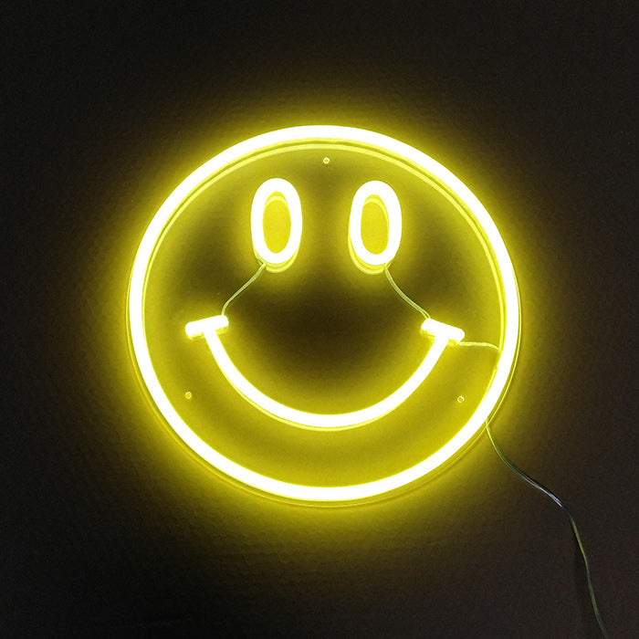 "Element Symbool Emoji Lach Gezicht" Neon Verlichting