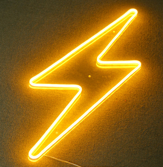"Element Symbool Flitsbout" Neon Verlichting
