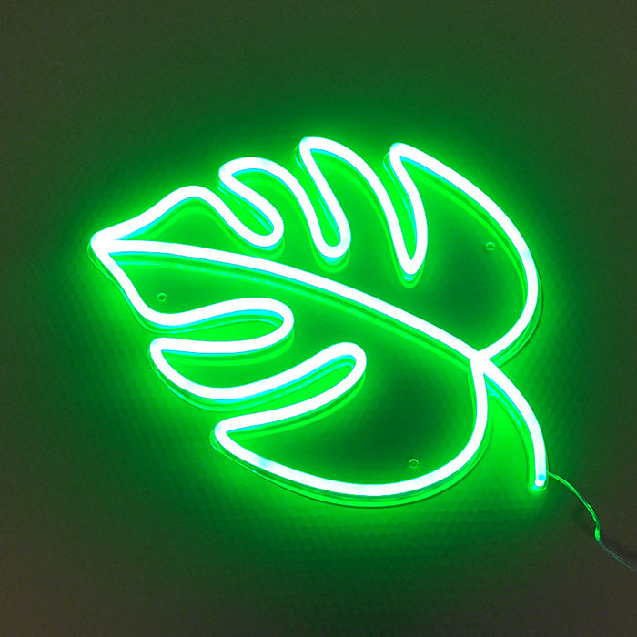 "Element Symbool Groen Blad" Neon Verlichting