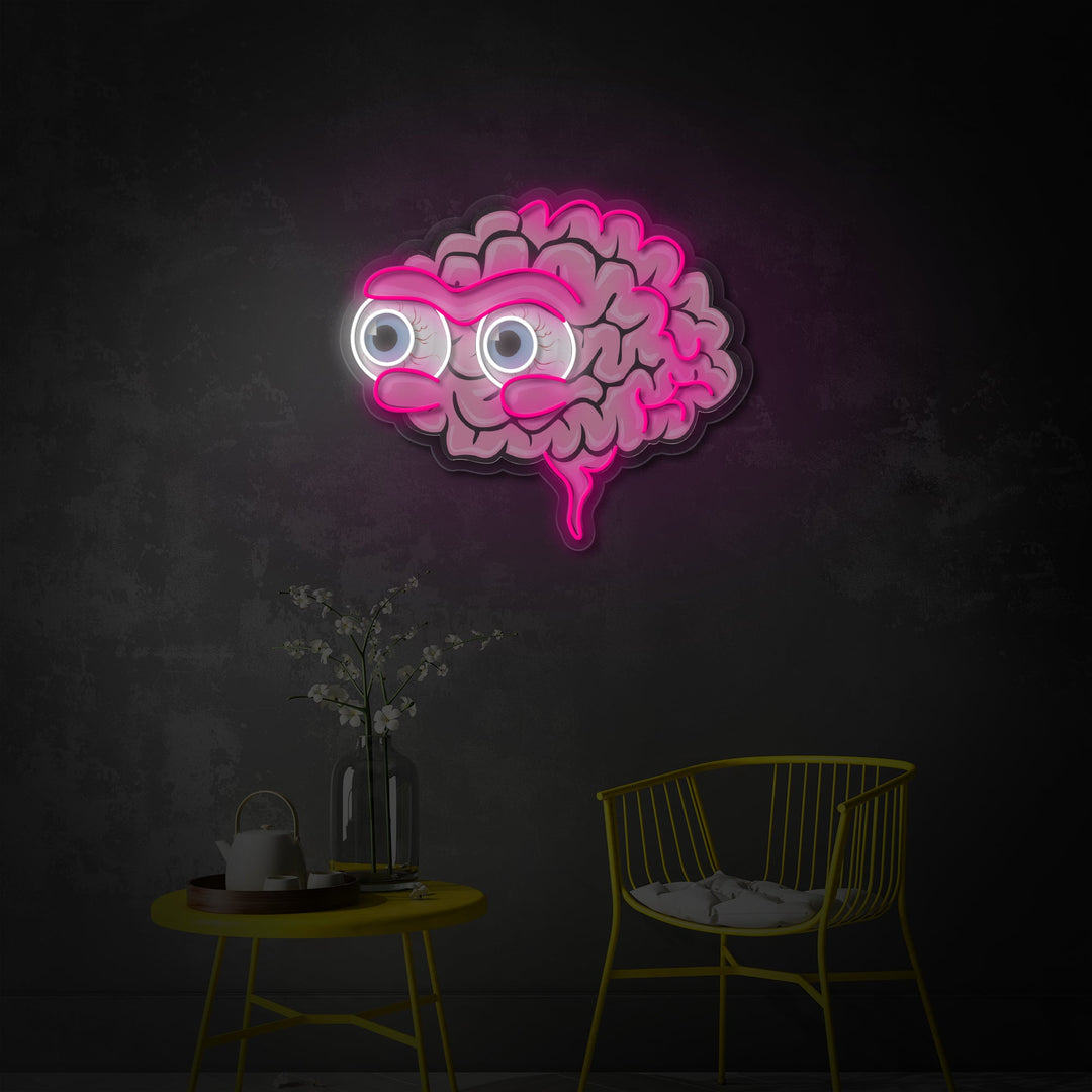 "Oogbol hersenen" UV-geprint LED-neonbord