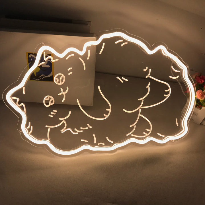 "Dikke Kat, Cartoon" Mini Neon Verlichting