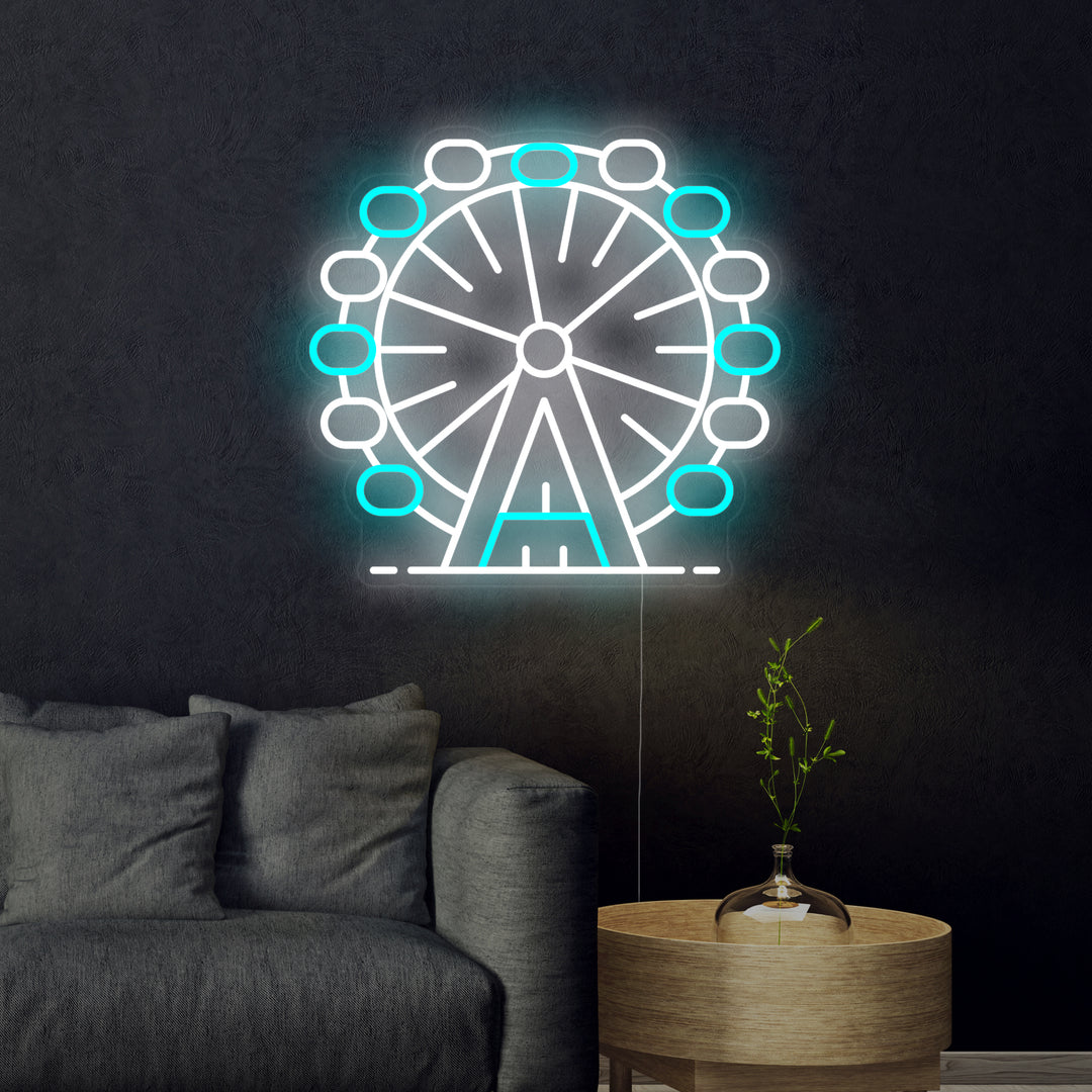 "Reuzenrad London Eye" Neon Verlichting