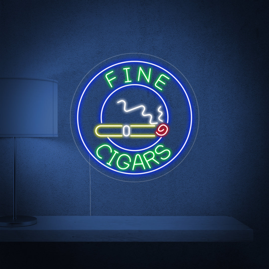 "Fine Cigars" Neon Verlichting
