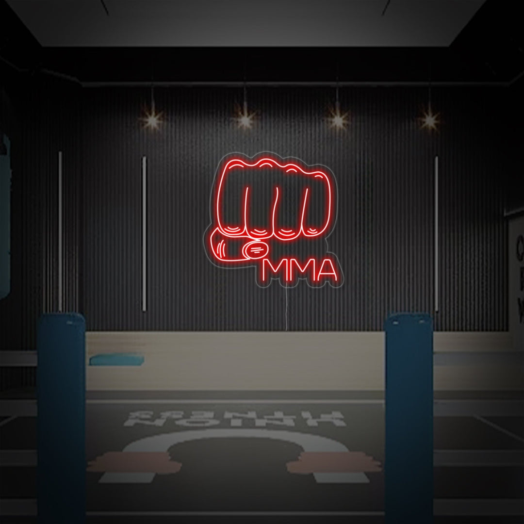 "Vuist, MMA" Neon Verlichting