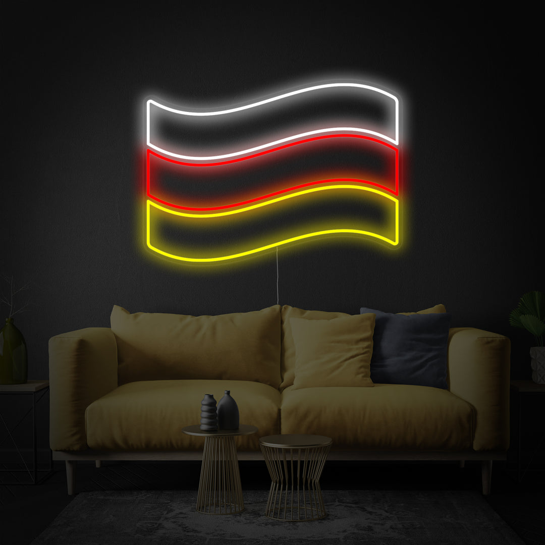 "Vlag Van Duitsland" Neon Verlichting