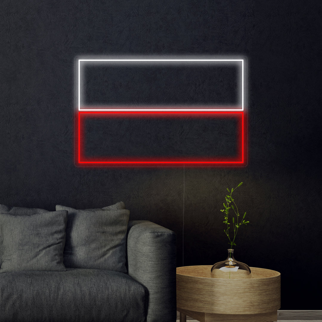 "Vlag Van Polen" Neon Verlichting