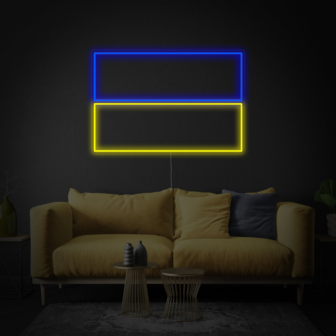 "Vlag Van Oekraïne" Neon Verlichting