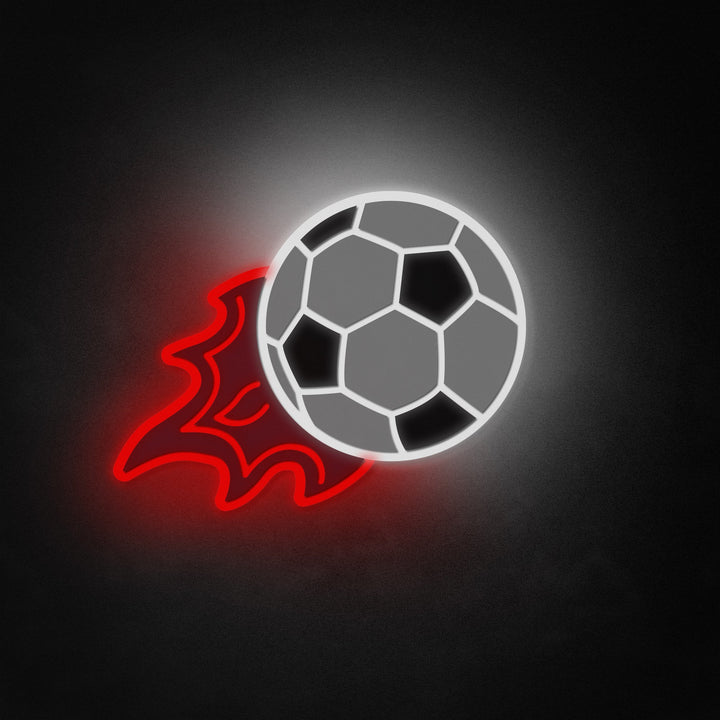 "Vlammende voetbal" Neon Like