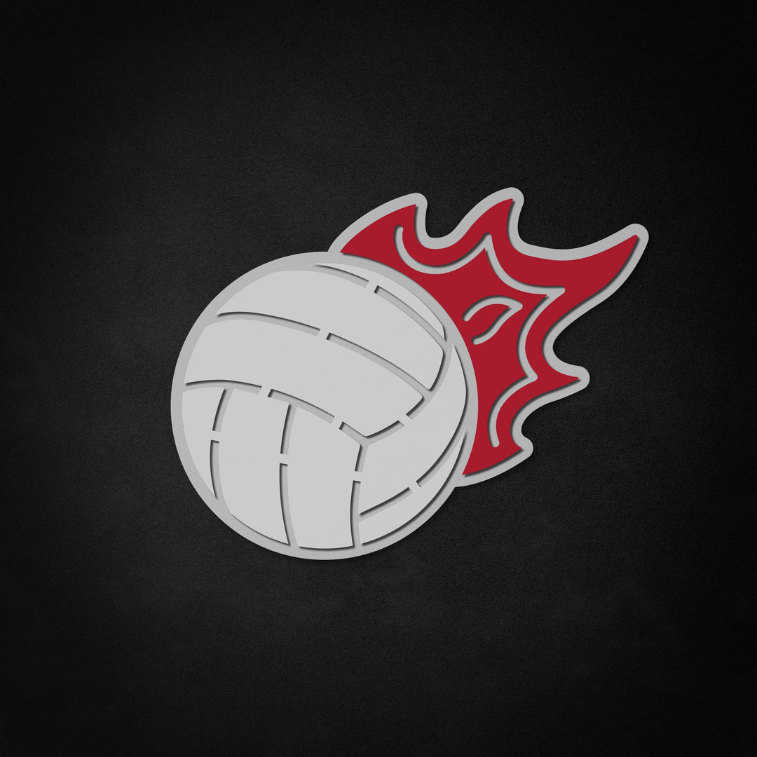 "Vlammend volleybal" Neon Like