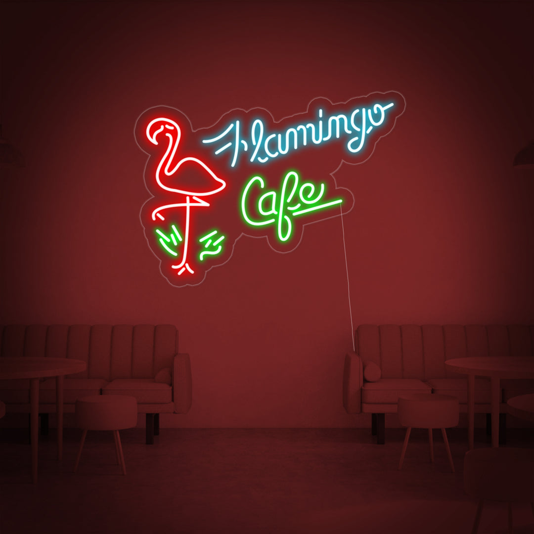 "Flamingo Cafe, Winkel" Neon Verlichting